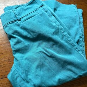 Loft outlet petite pastel teal capri women’s pants sz 6P “original crop”